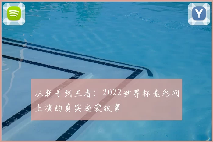 从新手到王者:2022世界杯竞彩网上演的真实逆袭故事