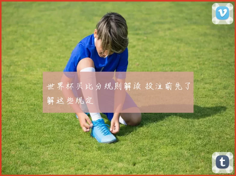 世界杯买比分规则解读 投注前先了解这些规定
